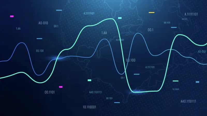 image of a trading chart with lines and numbers